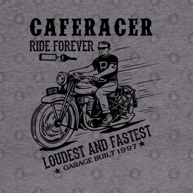 Caferacer ride forever Loudest and fastest garage built 1997 by mohamadbaradai